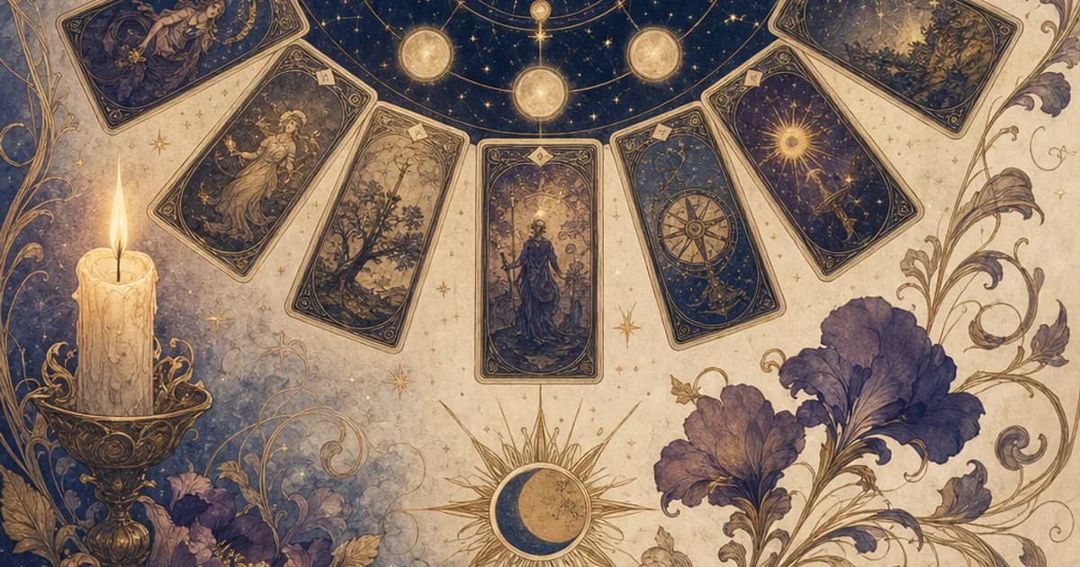Cómo calcular tu carta del año en el tarot (guía 2026) Cómo calcular tu carta del año en el tarot (guía 2026)